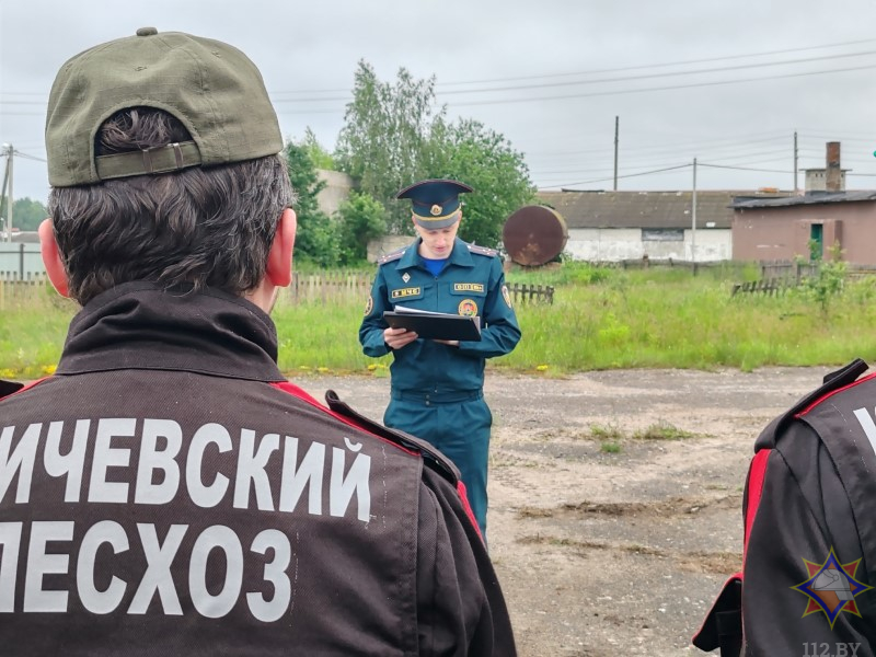 В Кличевском районе отработали тактику борьбы с торфяными пожарами