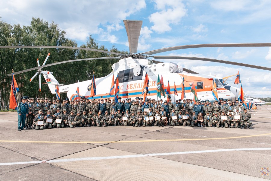 Воспитанники Кличевского военно-патриотического клуба «Факел» стали участниками учебно-полевых сборов МЧС