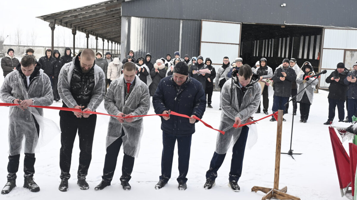 Состоялось торжественное открытие после реконструкции молочно-товарного комплекса УКСП «Совхоз «Ольса» у деревни Биордо