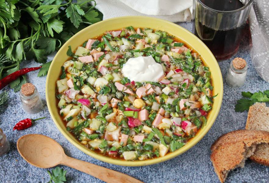 Это вкусно: Окрошка на квасе